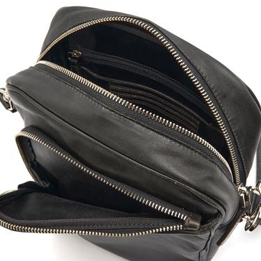  Burg Siyah Erkek Deri Postacı Çantası