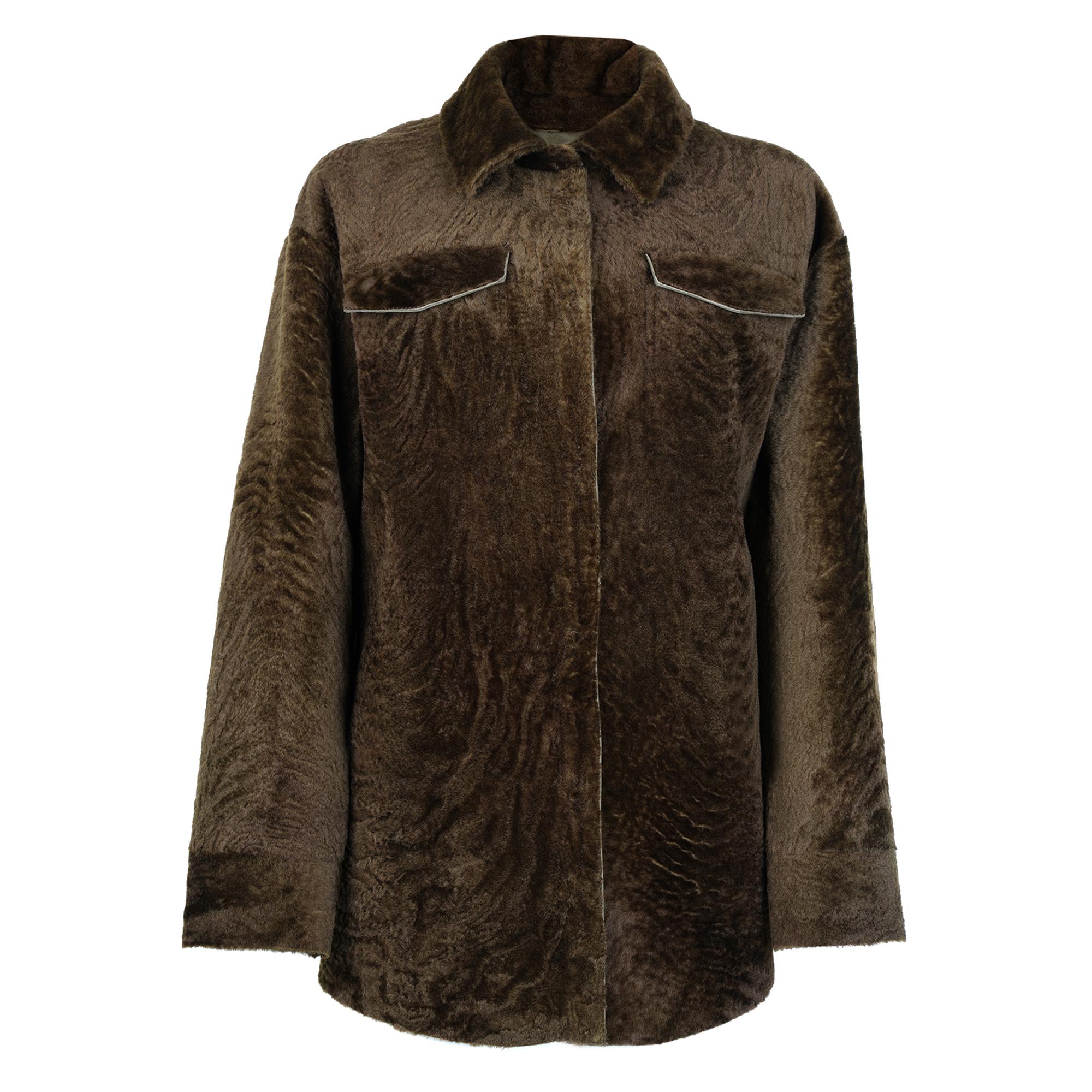 Chayan Yeşil Kadın Çift Taraflı Gömlek