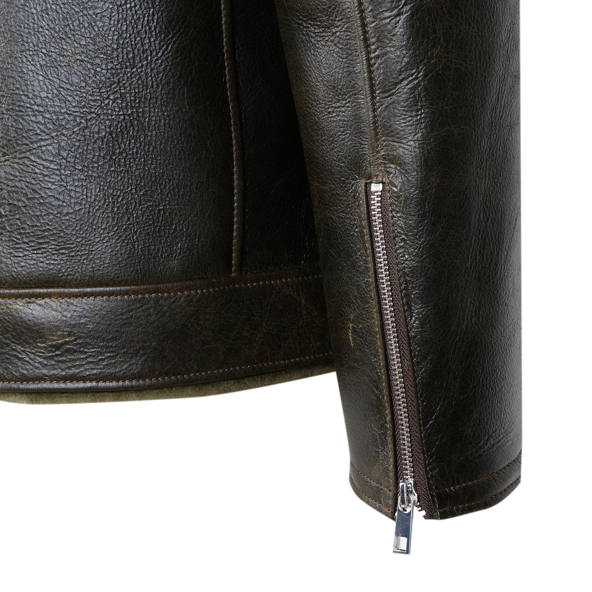 Ariance Yeşil Erkek Kürk Mont