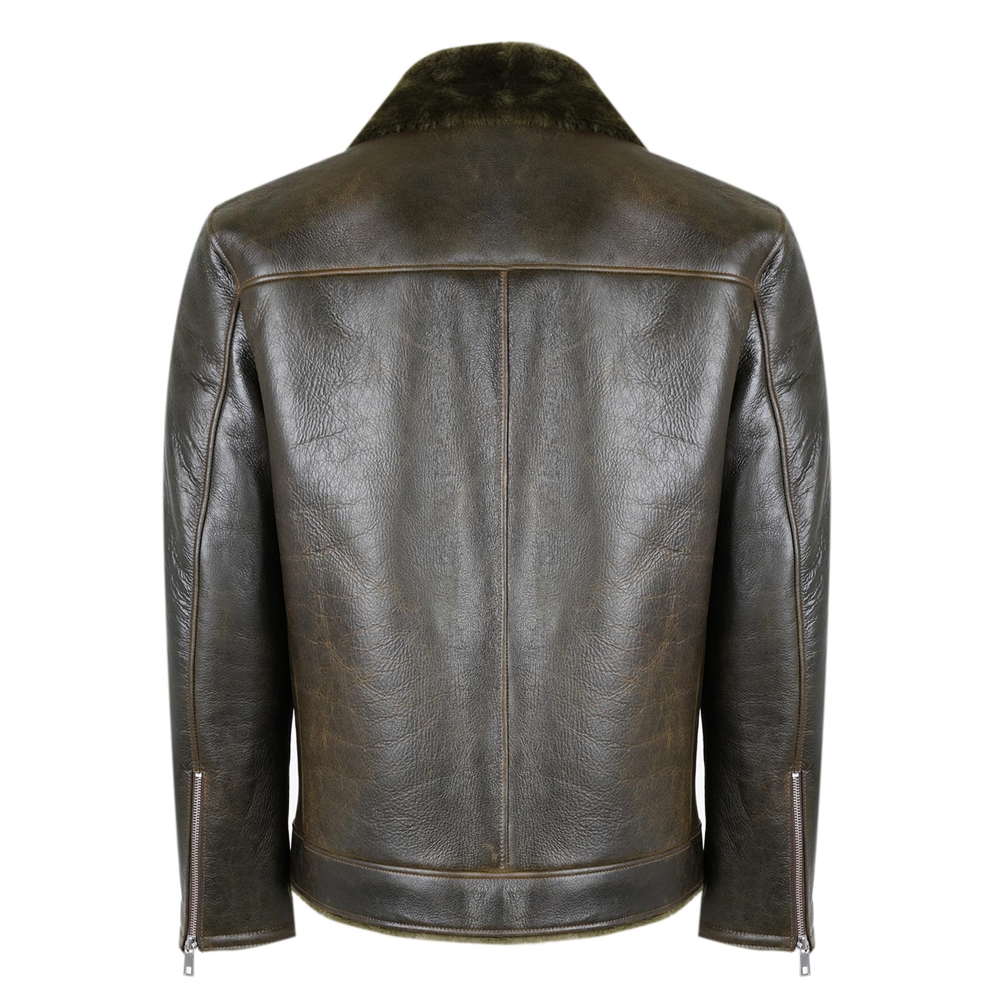 Ariance Yeşil Erkek Kürk Mont