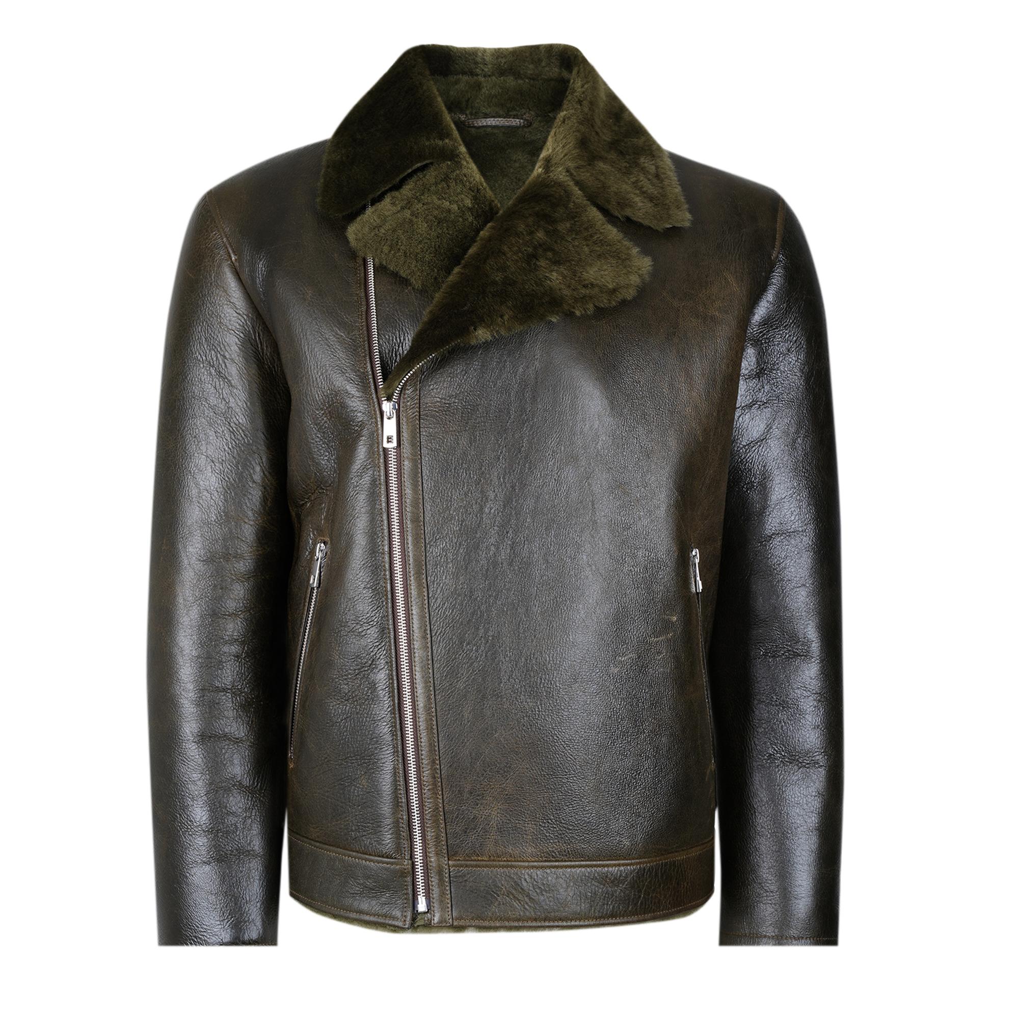 Ariance Yeşil Erkek Kürk Mont