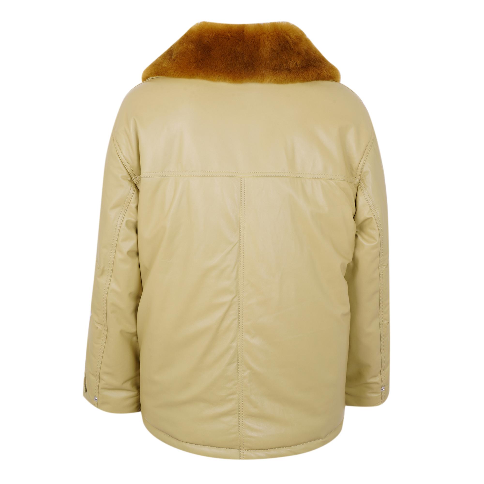 Auren Yeşil Kadın Deri Puffer Mont