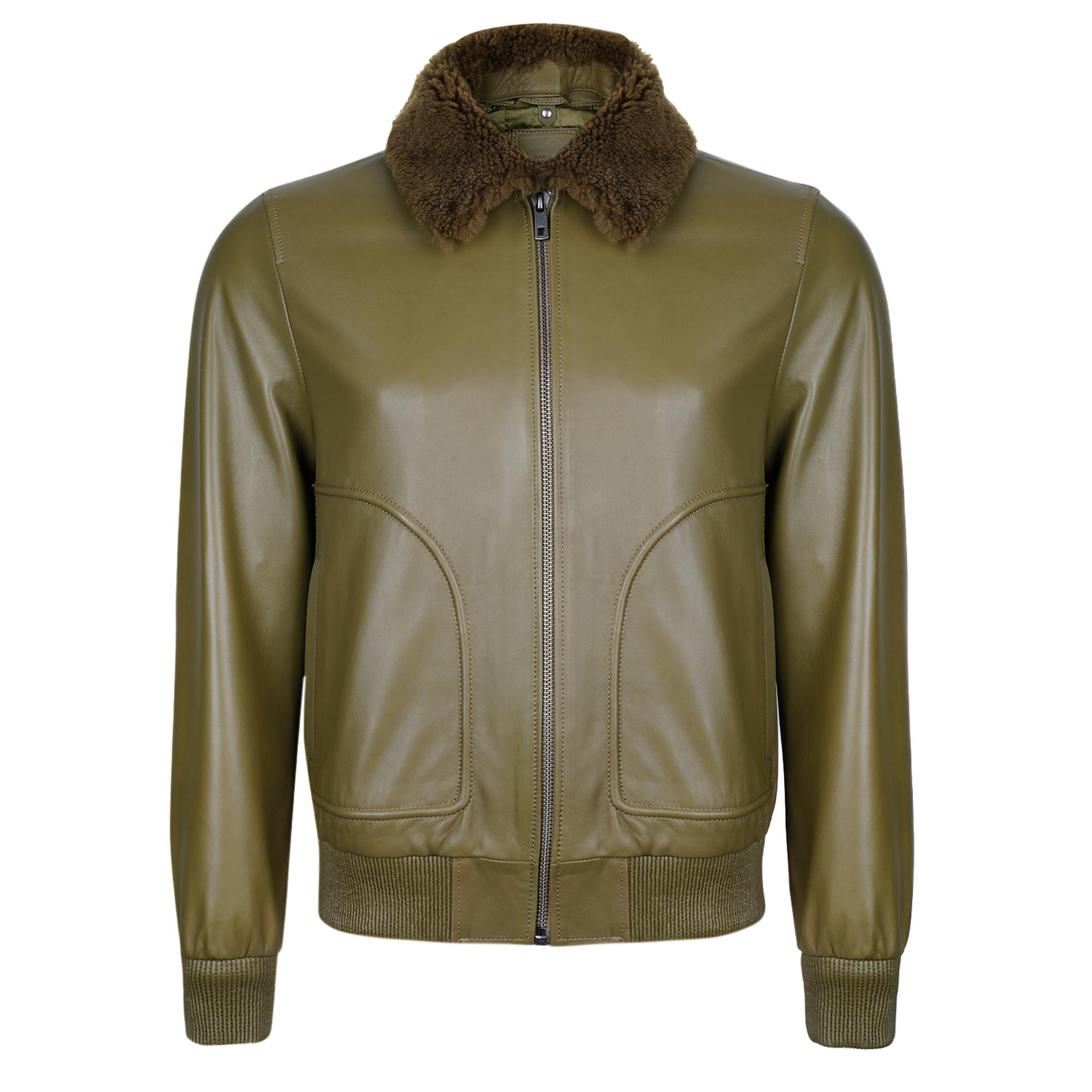 Alijha Haki Erkek Deri Mont