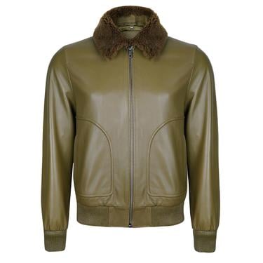  Alijha Haki Erkek Deri Mont