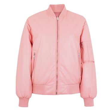  Aulora Kadın Çift Taraflı Deri Bomber