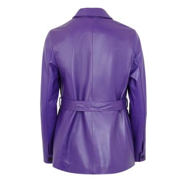  Aloha Mor Kadın Deri Ceket