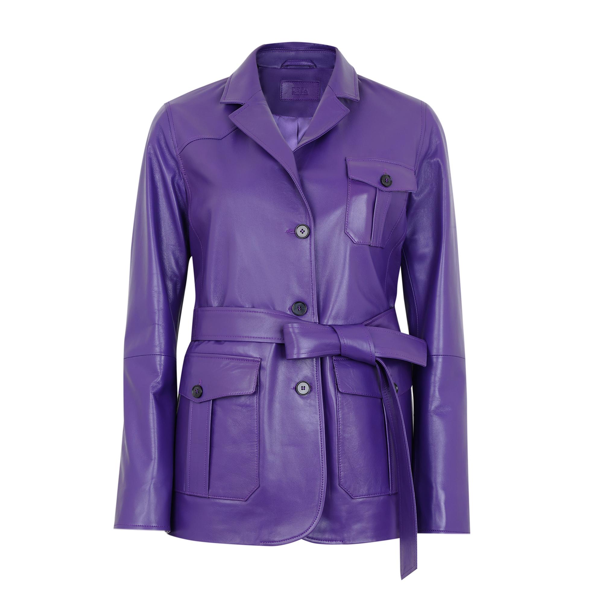 Aloha Mor Kadın Deri Ceket
