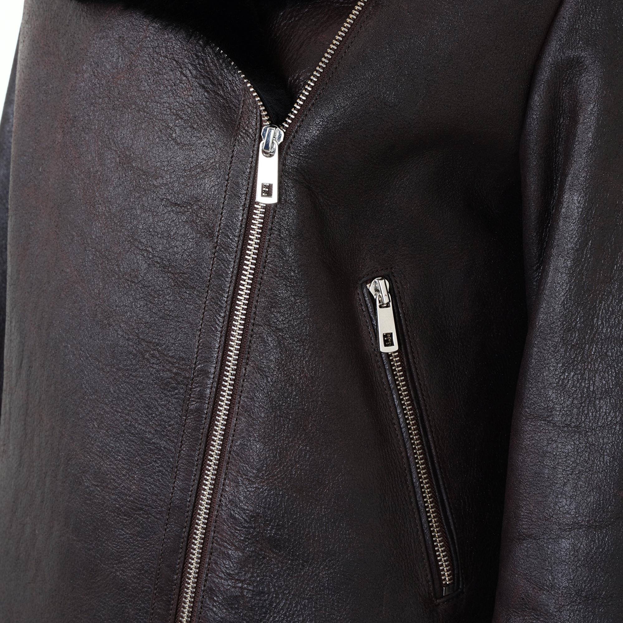 Chailyn Siyah Kadın Kürk Biker