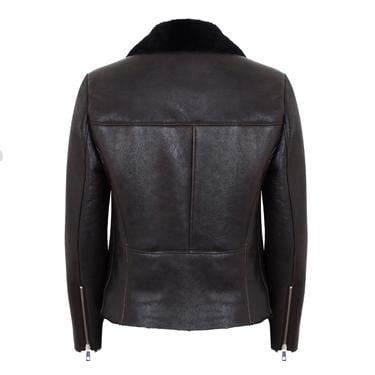  Chailyn Siyah Kadın Kürk Biker