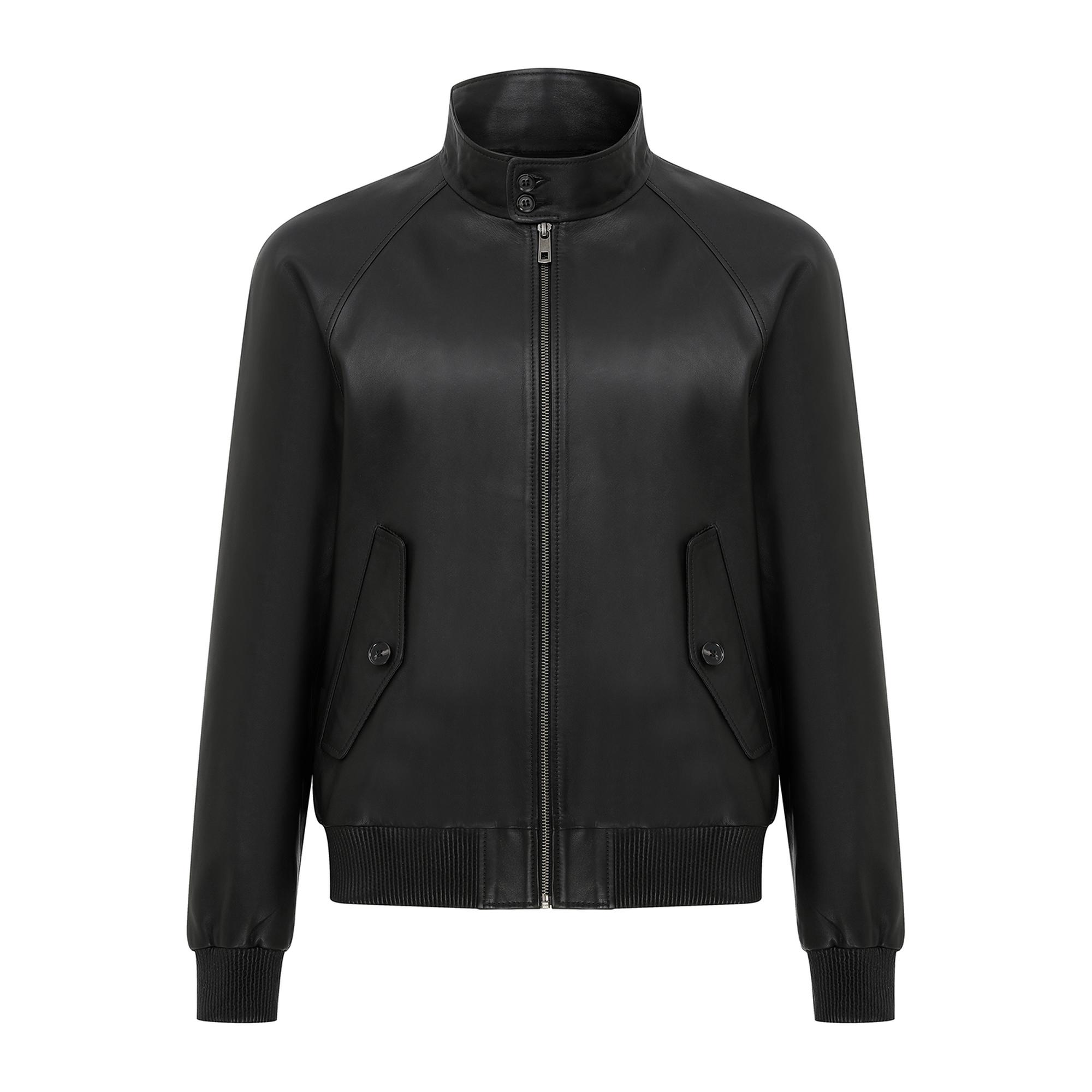 Akando Siyah Erkek Bomber Deri Ceket