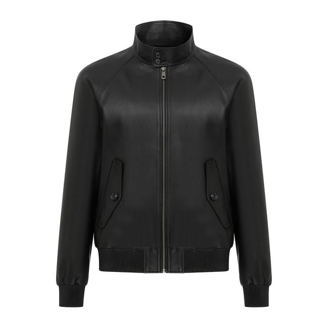 Akando Siyah Erkek Bomber Deri Ceket
