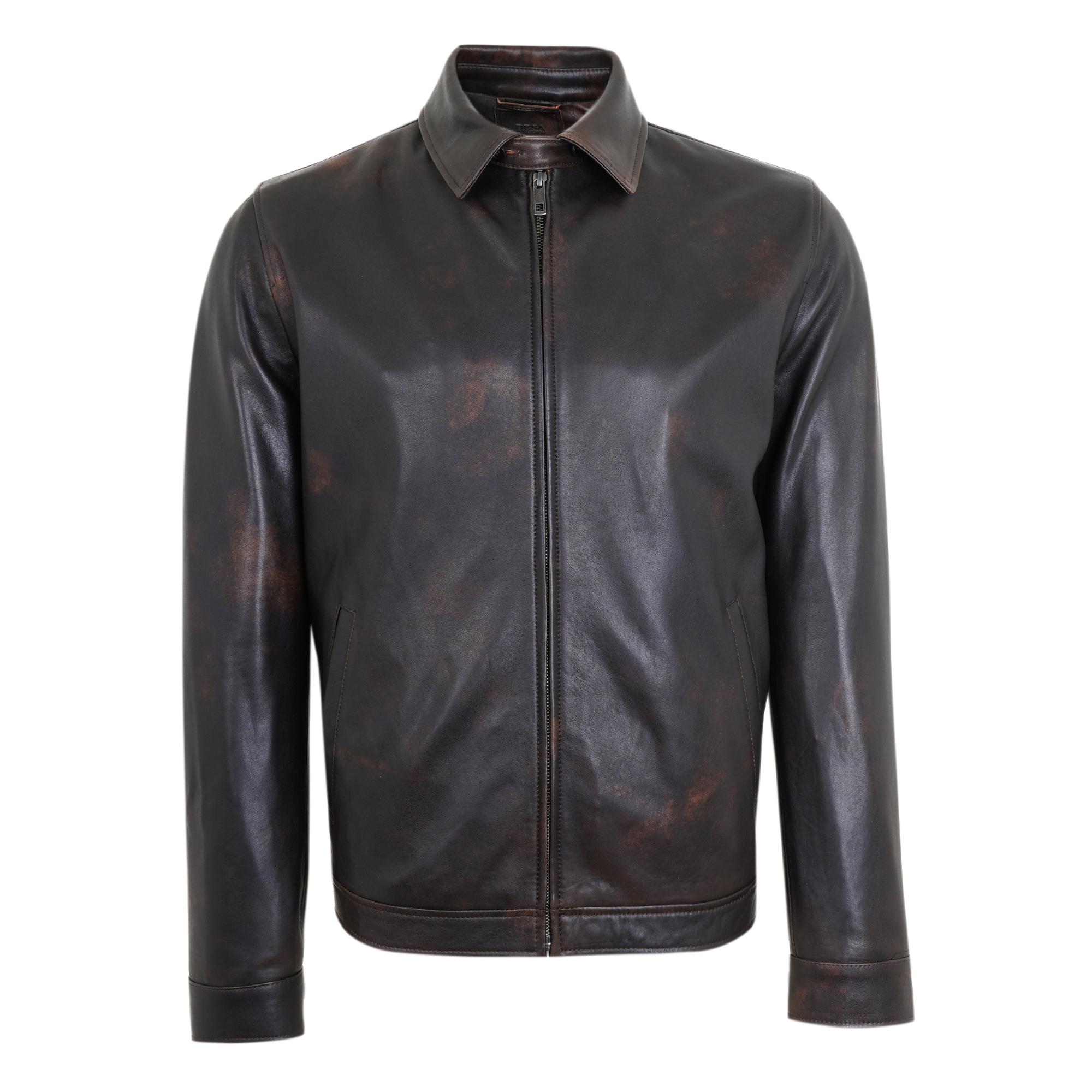 Thomas Erkek Kahve Deri Mont