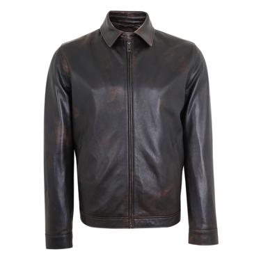  Thomas Erkek Kahve Deri Mont