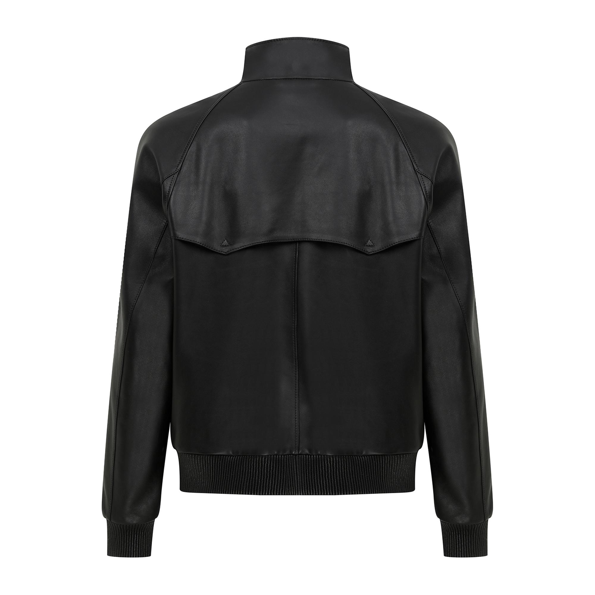 Akando Siyah Erkek Bomber Deri Ceket