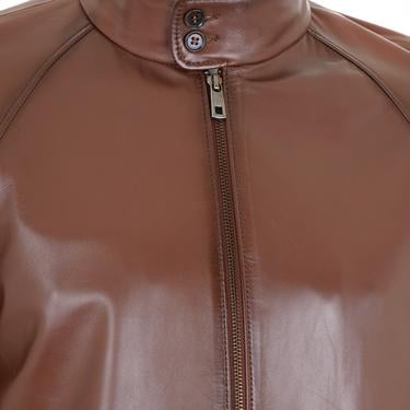  Akando Konyak Erkek Bomber Deri Ceket