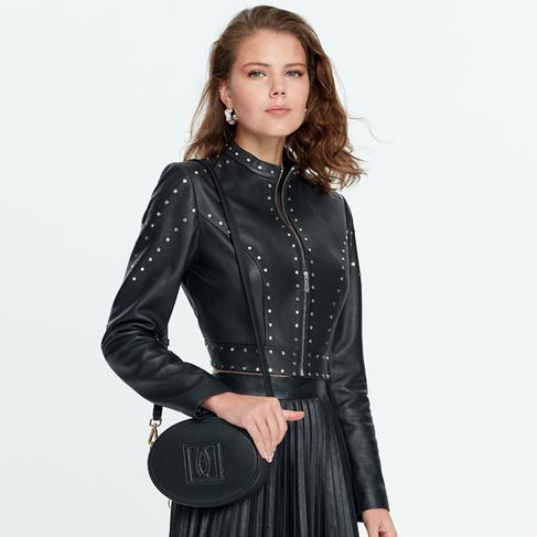  Ady Siyah Kadın Deri Ceket