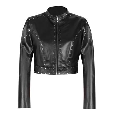  Ady Siyah Kadın Deri Ceket