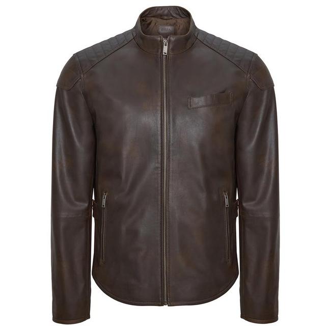  Dugan Kahve Erkek Deri Mont