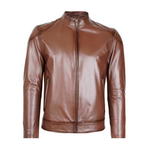  Manlio Kahve Erkek Deri Mont