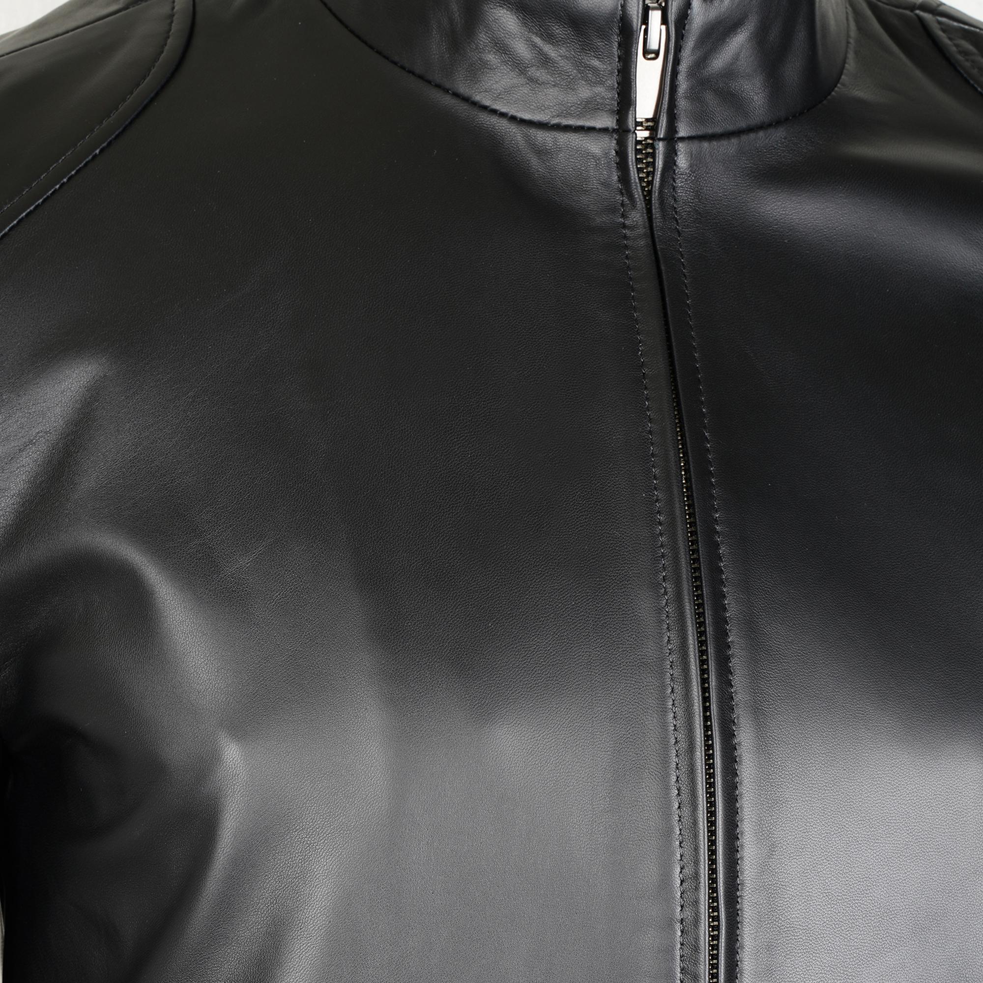 Manlio Siyah Erkek Deri Mont