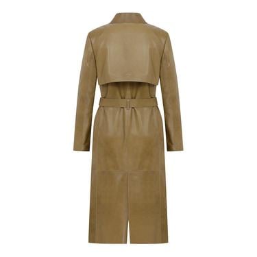  Caylee Kadın Haki Deri Trençkot