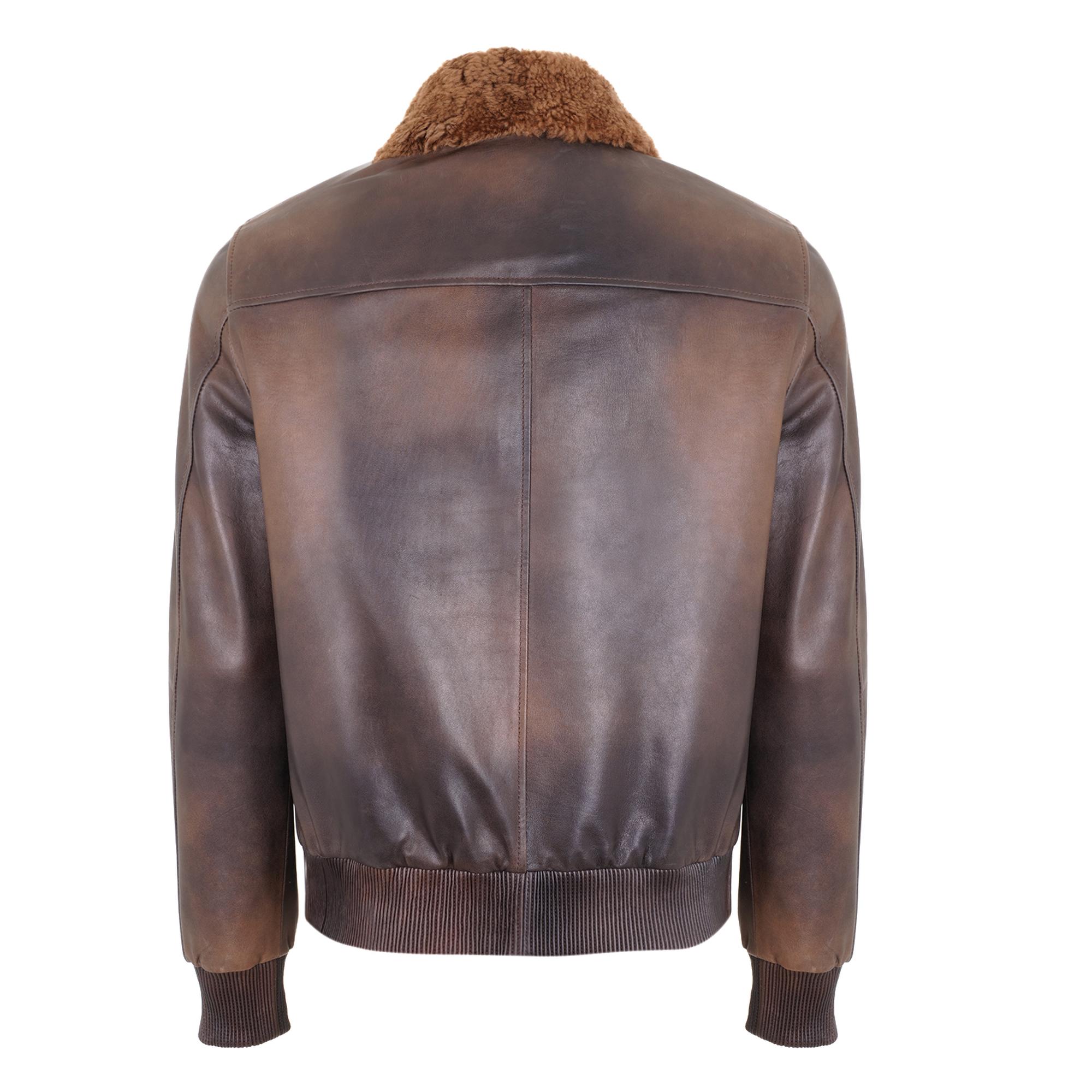 Alijha Kahve Erkek Deri Mont