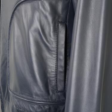  Alijha Gri Erkek Deri Mont