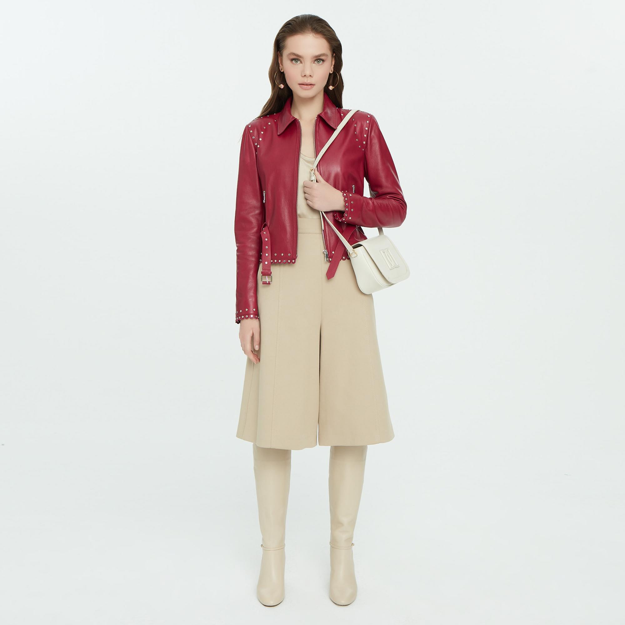 Abina Mor Kadın Deri Ceket