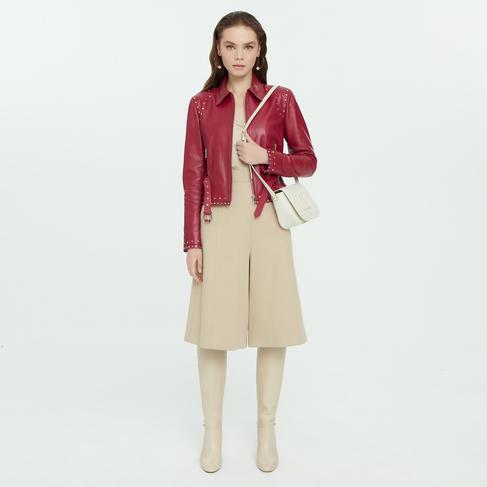  Abina Mor Kadın Deri Ceket