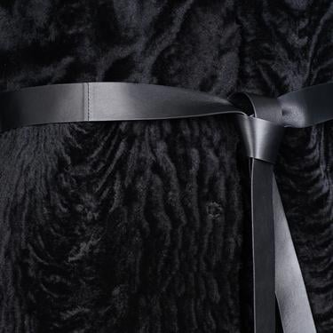  Emilly Siyah Kadın Kürk Kaban