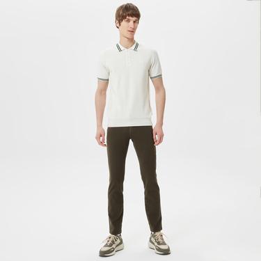  Erkek Slim Fit Yeşil Jean Pantolon