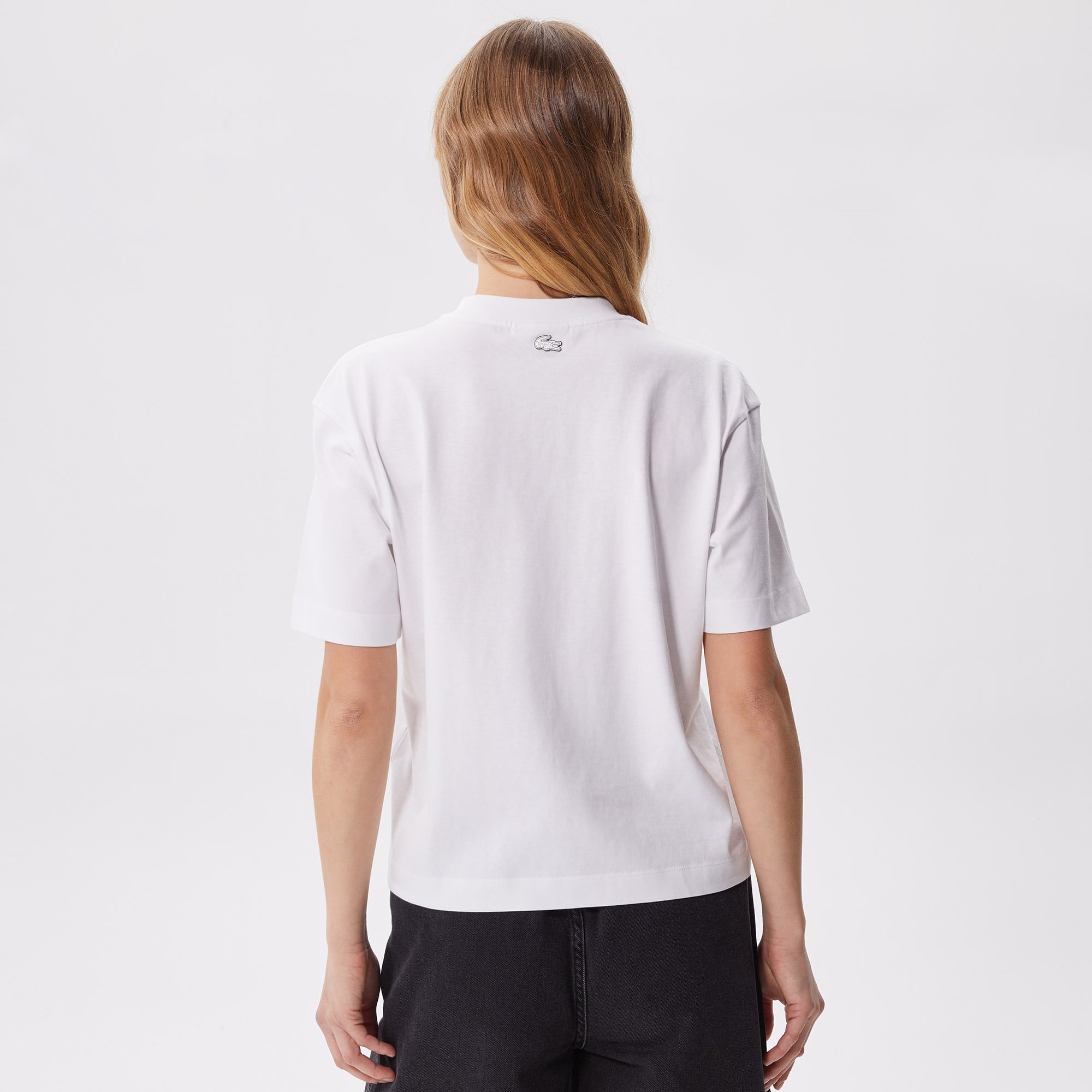 Lacoste Kadın Beyaz T-Shirt