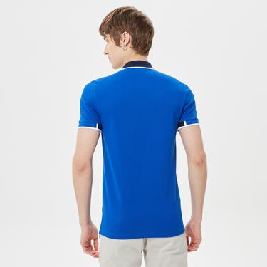  Lacoste Erkek Slim Fit Mavi Polo
