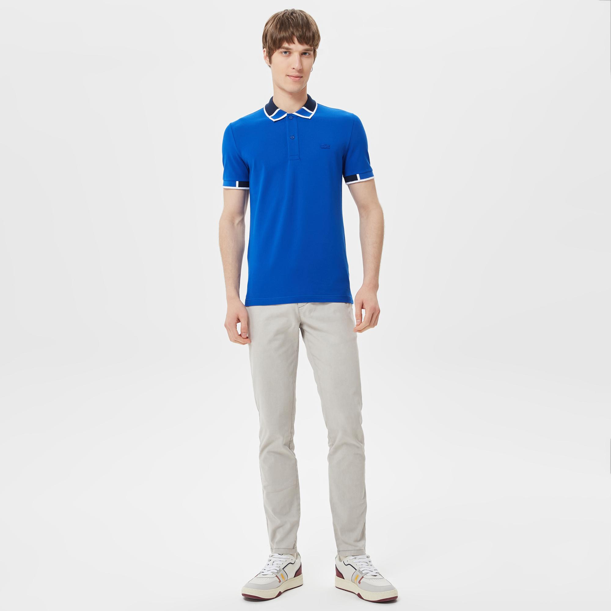 Lacoste Erkek Slim Fit Mavi Polo