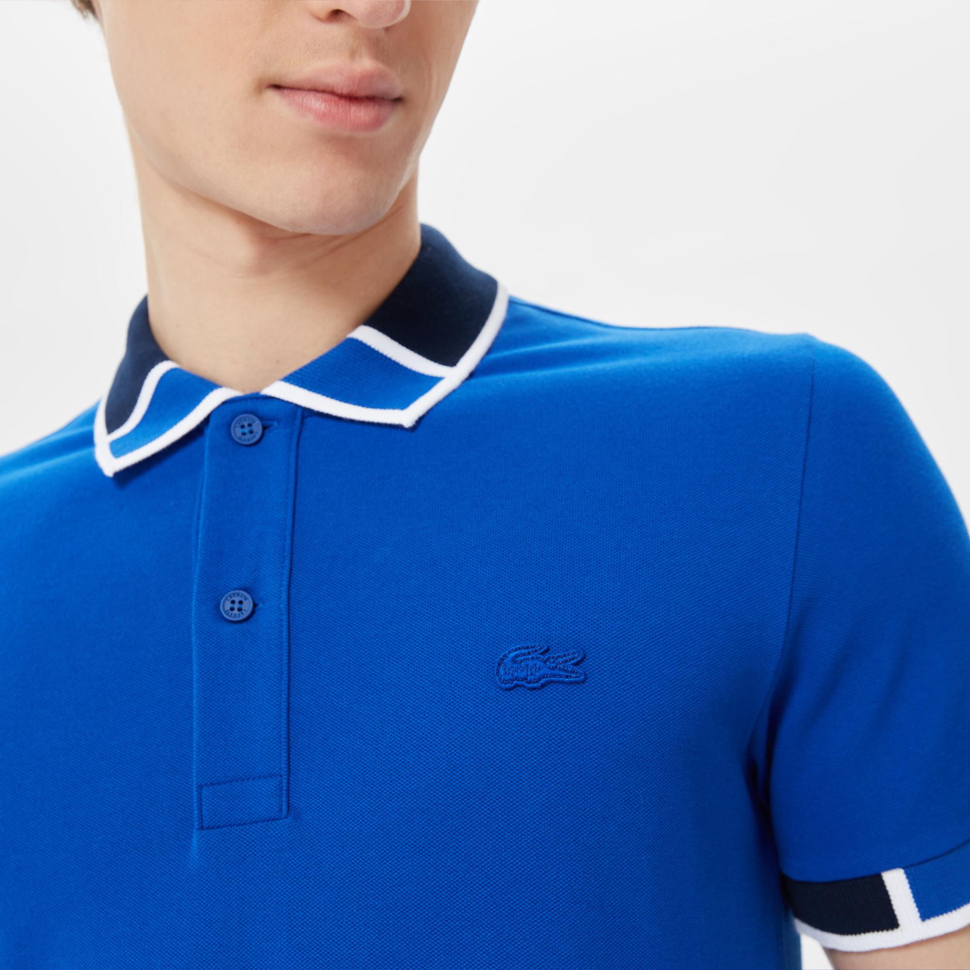 Lacoste Erkek Slim Fit Mavi Polo