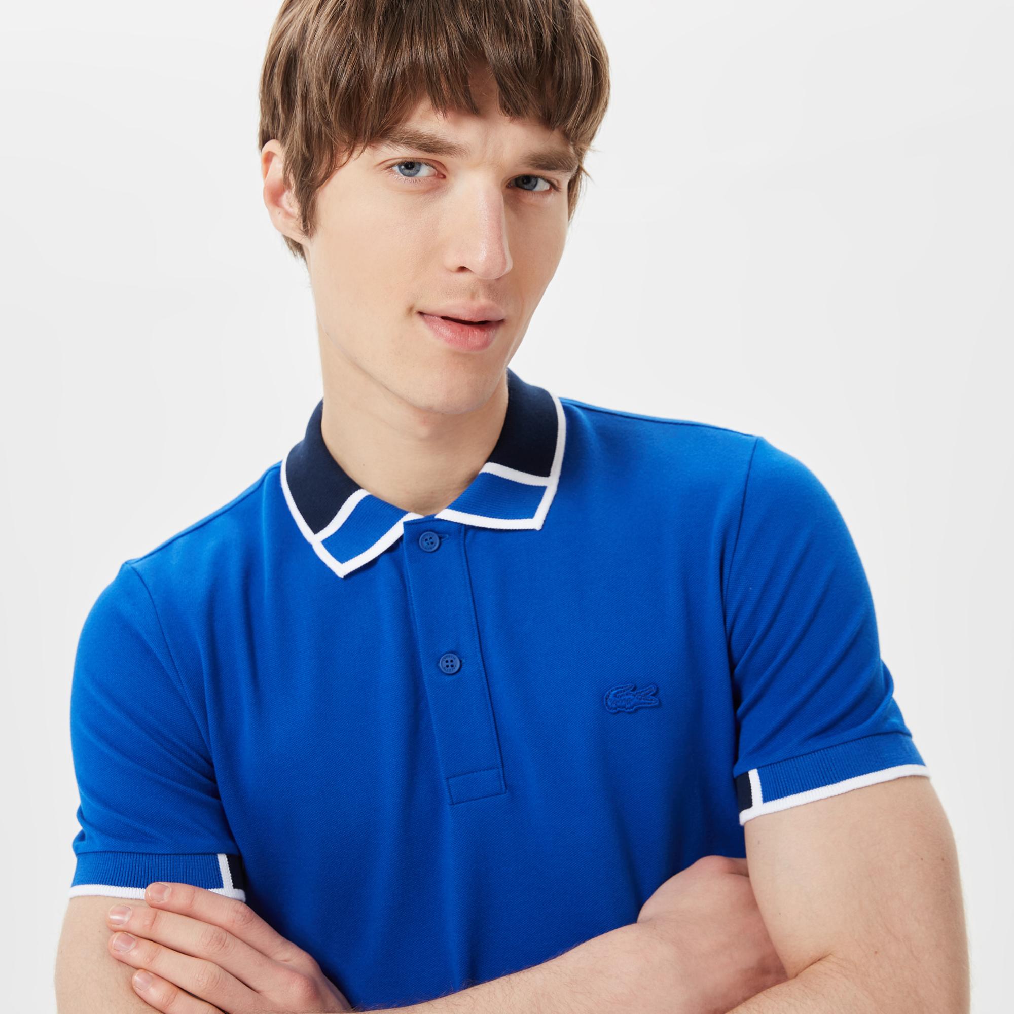 Lacoste Erkek Slim Fit Mavi Polo