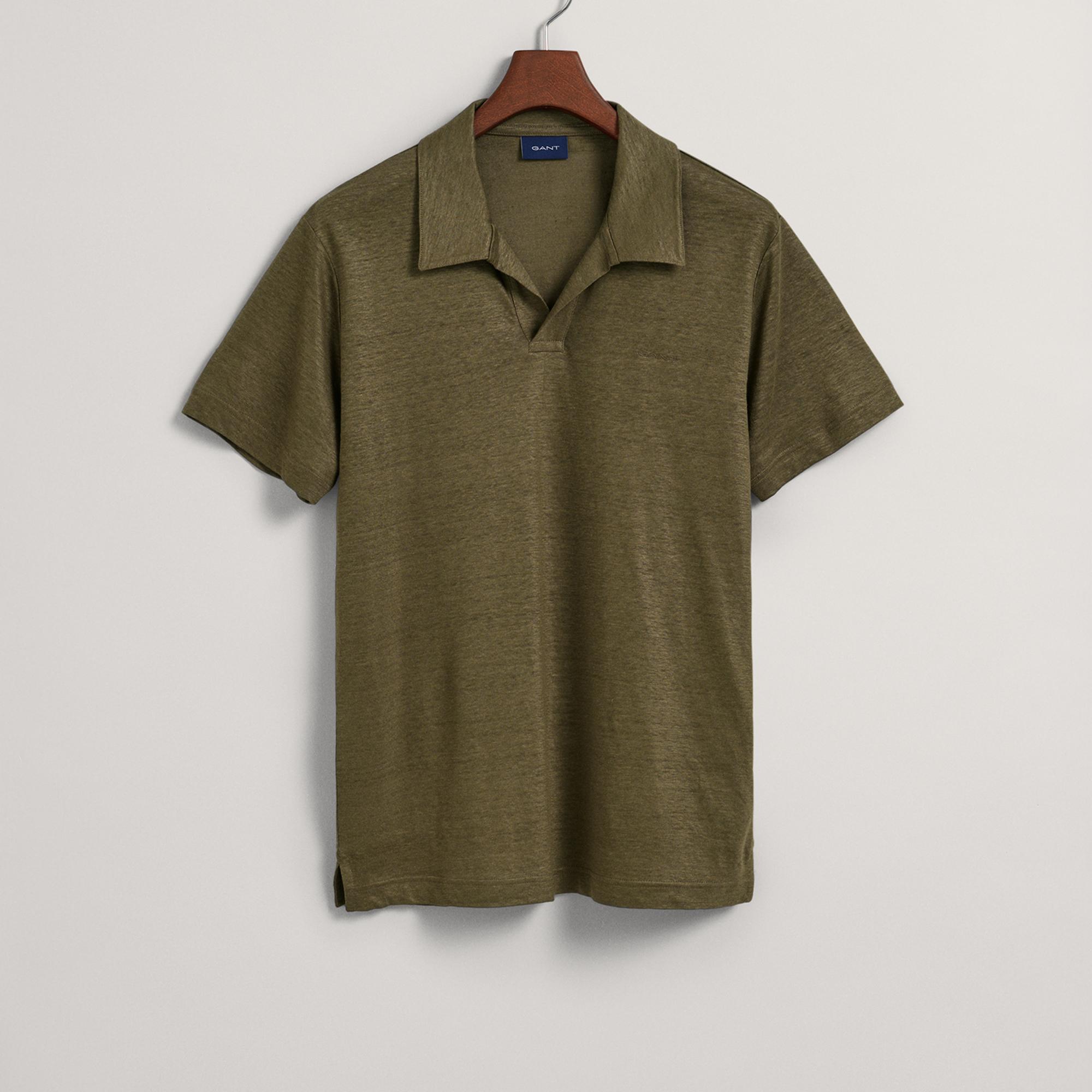 GANT Erkek Yeşil Regular Fit Polo