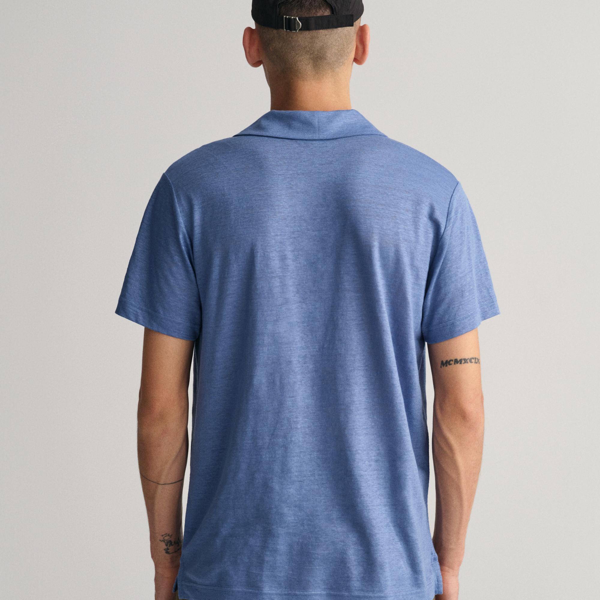 GANT Erkek Mavi Regular Fit Polo