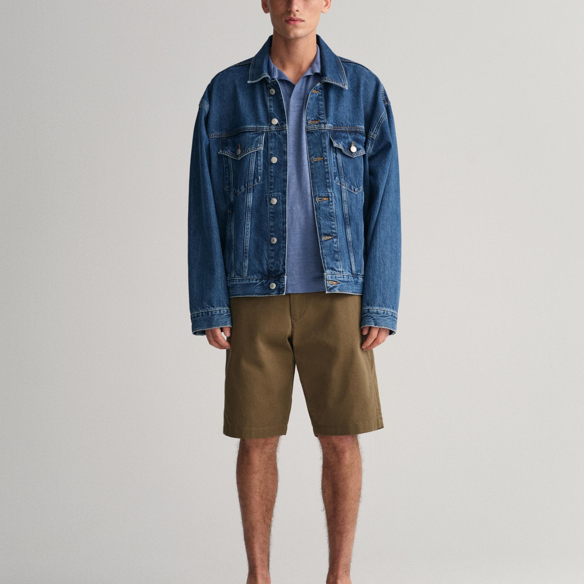 GANT Erkek Mavi Regular Fit Polo