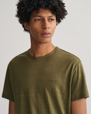  GANT Erkek Yeşil Regular Fit Bisiklet Yaka T-shirt