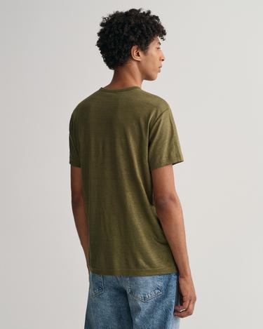  GANT Erkek Yeşil Regular Fit Bisiklet Yaka T-shirt