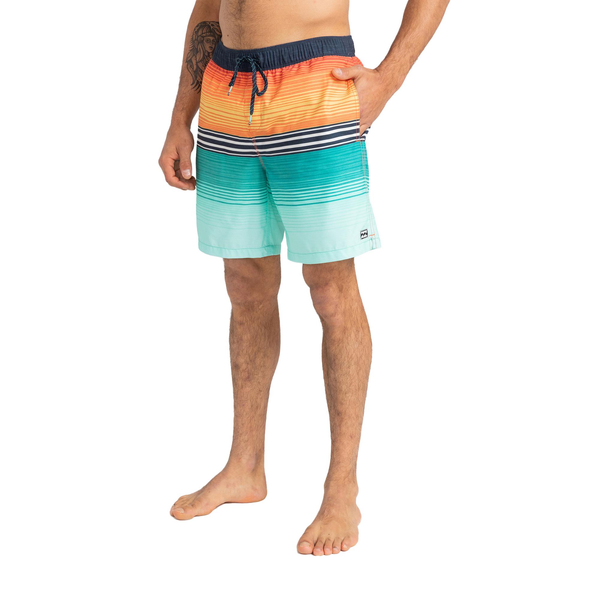 Billabong All Day Htr Stripe Lb Erkek Yeşil Volley Short