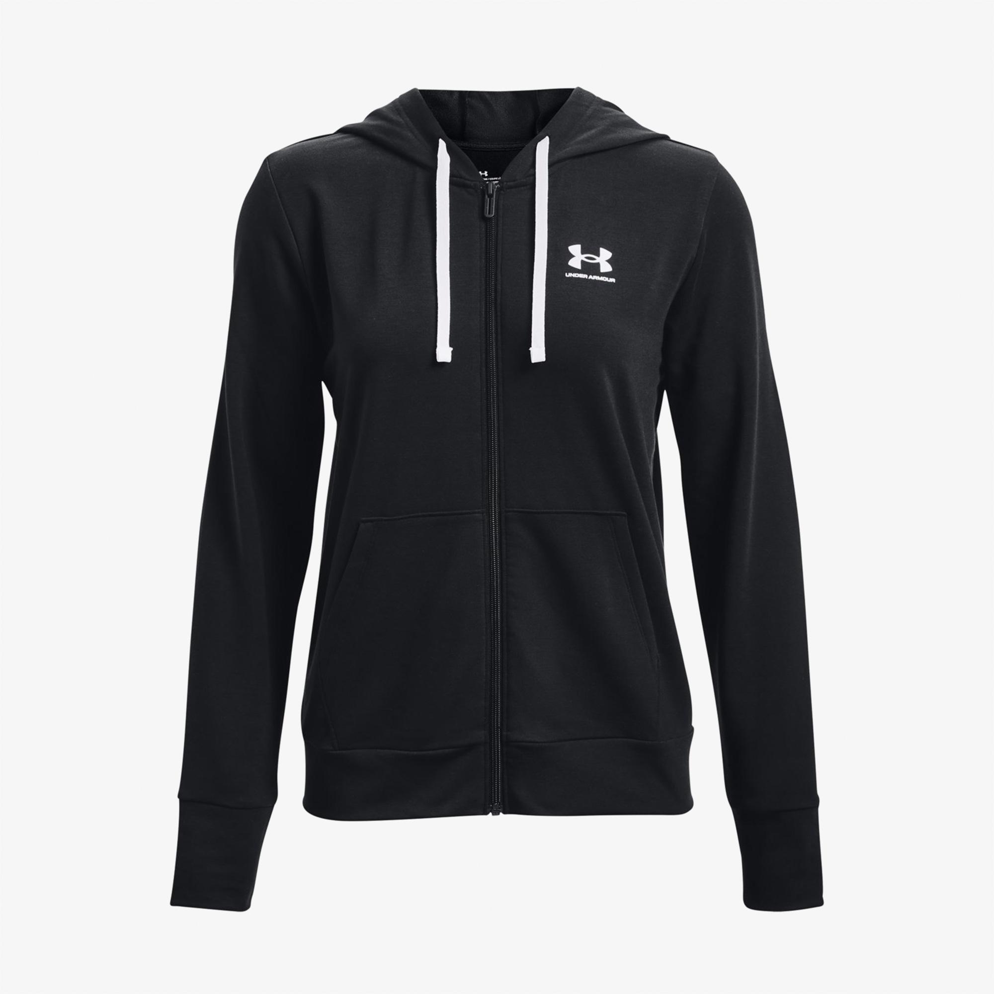 Under Armour Rival Terry Kadın Siyah Günlük Sweatshirt