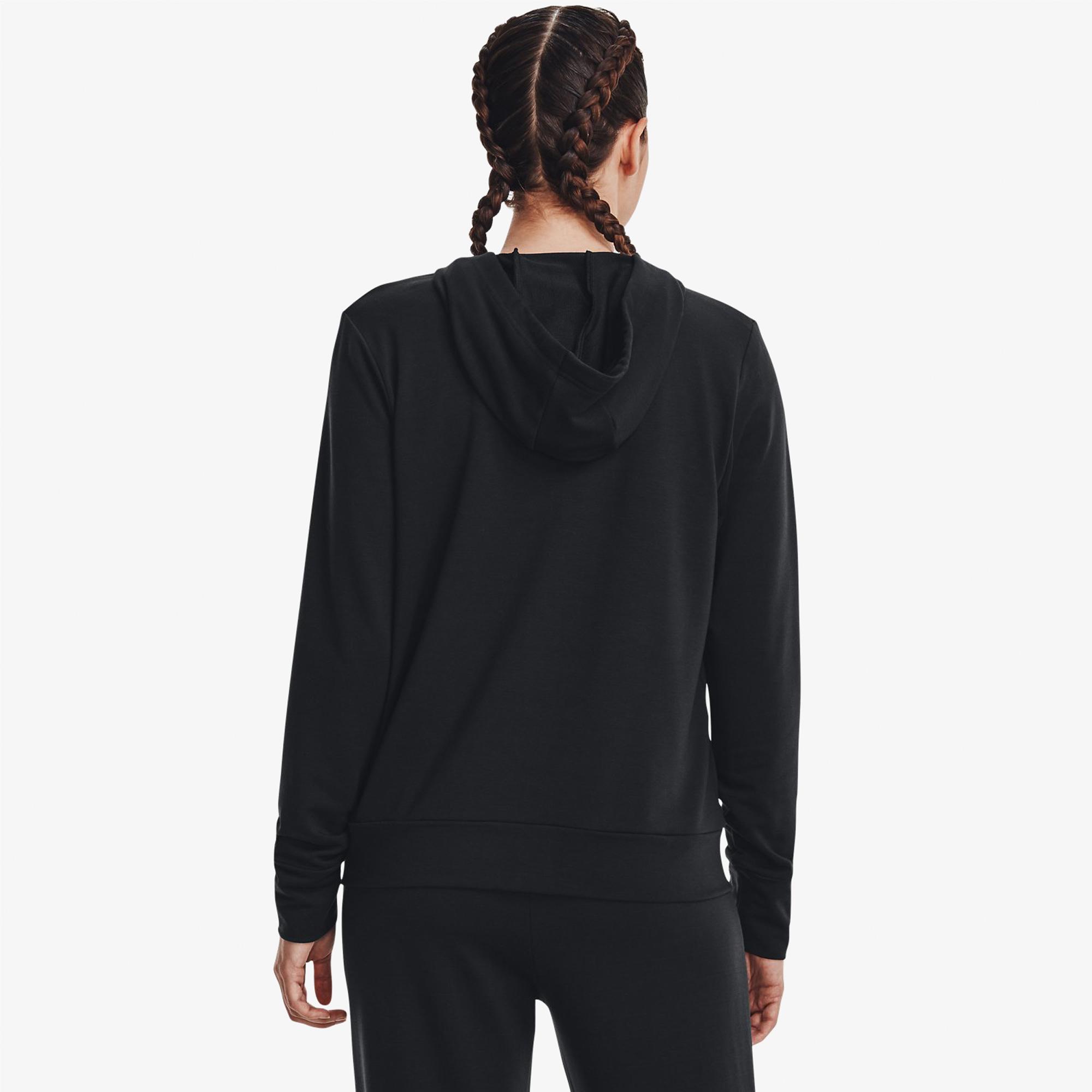 Under Armour Rival Terry Kadın Siyah Günlük Sweatshirt