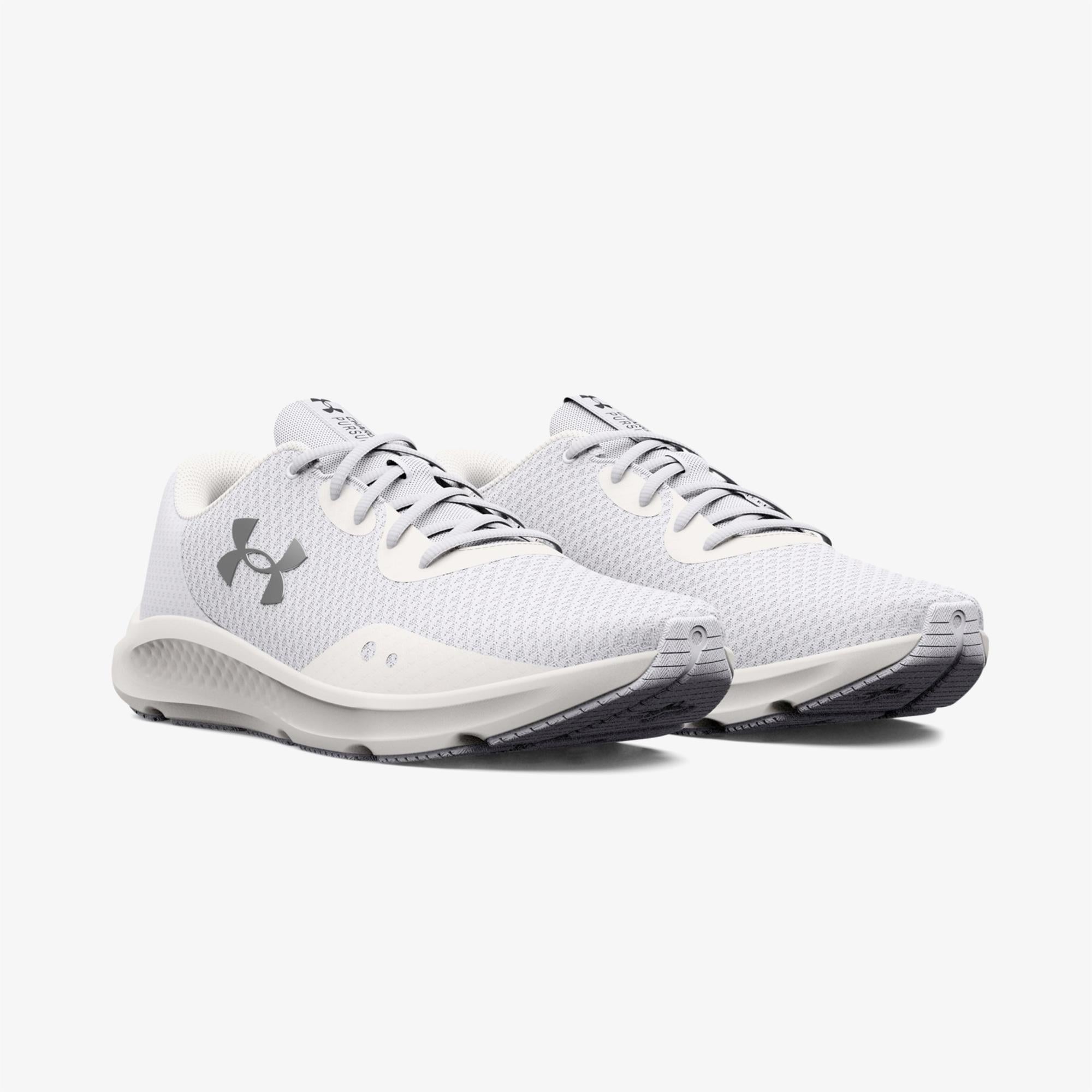 Under Armour Charged Pursuit 3 Unisex Beyaz Koşu Ayakkabısı