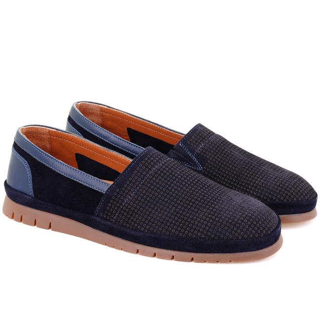  Alma Lacivert Erkek Süet Deri Loafer