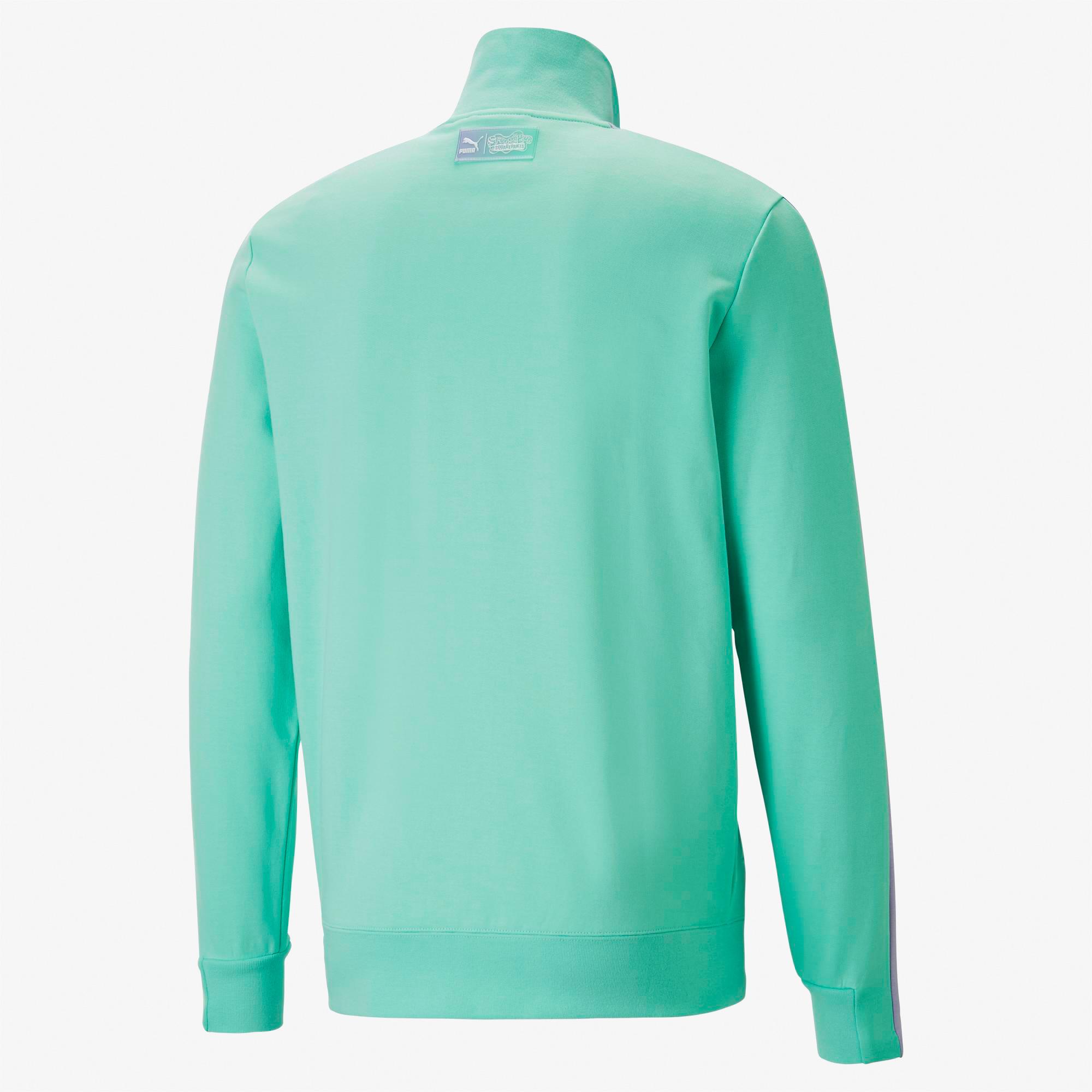 Puma X Spongebob T7 Jacket Tr Mint Erkek Yeşil Eşofman Üstü
