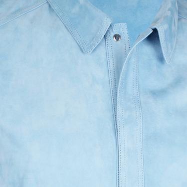  Osvaldo Mavi Erkek Süet Gömlek