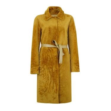  Charla Yeşil Kadın Çift Taraflı Yünlü Kaban