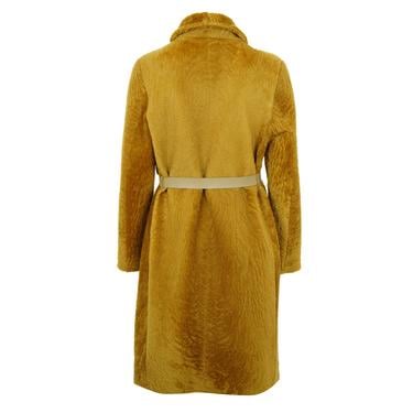  Charla Yeşil Kadın Çift Taraflı Yünlü Kaban